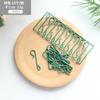 Gancho para decoración de bola de Navidad transfronterizo Árbol de Navidad verde transparente color accesorios de plástico Gancho pequeño en forma de S herramienta colgante