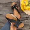 Pantuflas de Cuña, Talla Grande, Nuevo Estilo de Verano, Sandalias de Cuña para Mujer, Sandalias Romanas de Suela Gruesa 2025 para Uso en Exteriores