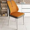 Silla Nórdica Simple Silla con Respaldo de Lujo Ligero Moderno Italiano Silla de Comedor para el Hogar Silla para Mesa de Comedor de Hotel Taburete de Restaurante Metal