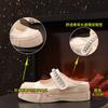 Pantuflas de Lona con Puntera para Mujer 2026 Verano Nuevo Estilo Sandalias con Velcro para Dedos Grandes para Mujer Uso Exterior de Suela Gruesa Medias Pantuflas con Pedrería