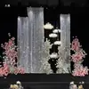 Novo Tecido de Lantejoulas para Casamento Dourado Prata Escama de Peixe Tecido de Fundo com Lantejoulas Tecido para Pendurar em Casamento Cortina Decorativa Gaze