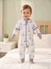 Saco de dormir acolchado anti-patadas para bebé Otoño/Invierno 2026 con piernas separadas, Algodón engrosado, Saco de dormir con control de temperatura Clase A para recién nacidos
