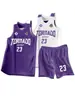 Conjunto de jersey de baloncesto de doble cara, estampado por ambos lados, jersey de verano para niños de secado rápido para competición y entrenamiento, uniforme de equipo deportivo