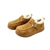 Invierno 2026 Nuevas Botas de Nieve de Felpa Birkenstock Suela Gruesa Transfronteriza Hebilla Botas de Algodón Más Terciopelo Calzado de Algodón Cálido para Exteriores