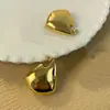 Aretes Brillantes Dorados para Mujer, Modernos, Sencillos, de Alta Gama, con Forma de Abanico, Clips para Oreja Irregulares, de Moda, Versátiles, Aretes Creativos