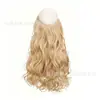 Extensões de Cabelo Linha de Pesca de Comércio Exterior, Cabelos Longos Cacheados, Ondas Grandes, Padrão Onda d'Água, Extensões de Cabelo Cos Sereia, Vários Comprimentos
