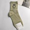 Calcetines Coreanos con Caras Sonrientes Lindas, Calcetines de Colores para Mujer, Calcetines Nuevos de Algodón de Cintura Media, Calcetines al por Mayor Dongdaemun Shandong Weihai