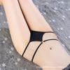 Nova renda cintura baixa roupa íntima feminina cinto fino oco calcinha transparente sexy tanga feminina 6819