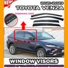 Adecuado para Toyota Venza 2021-2023, visera para ventana con protección contra la lluvia y ceja.