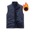 Colete Impermeável Espesso Reversível para Equipes Corporativas, Colete para Trabalho ao Ar Livre, Uniforme Personalizado com Impressão de Logo