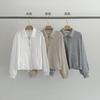 EVERTRUE 2025 primavera versión coreana del nuevo top suéter holgado de manga larga con cordón en el cuello POLO 61651