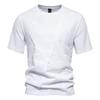Camiseta de verano para hombre, estilo americano, estilo retro, de algodón de 230 g, con cuello redondo y manga corta.