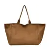Bolso Tote de Lona con Estampado de Leopardo de Gran Capacidad Transfronterizo para Mujer 2025 Otoño Nuevo Estilo Perezoso Casual Bolso de Hombro Axila