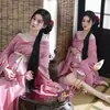 Estudio Fotográfico Tema Nuevo Retro Nuevo Estilo Chino Vestido Arrugado con un Estilo Genial para Sesión de Fotos de Barriga de Mamás Embarazadas