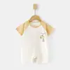 Mono de Verano Hielo-Dora de Manga Corta para Bebé Recién Nacido Sin Huesos Ropa con Aire Acondicionado Ropa para Gatear para Bebé y Niño Pequeño