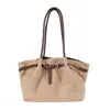 Bolso tote de ante, estilo coreano, gran capacidad, para mujer, nueva colección otoño/invierno 2026, bolso de hombro retro para el día a día