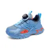 Tenis con hebilla giratoria, nuevo modelo de primavera, zapatillas deportivas transpirables, zapatillas deportivas de malla ligera, zapatos casuales para niños mayores