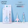 Kit Modelador de Sobrancelhas Lamela Maquiagem Tesoura de Sobrancelhas de Aço Inoxidável Pinças de Sobrancelhas 3160 Ferramenta Durável para Modelar Sobrancelhas
