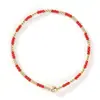Pulseira Simples de Miçangas de Arroz Preto e Dourado Europeia e Americana para Mulheres, Joias Finas de Miçangas, Atacado Transfronteiriço
