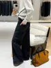 Colección de otoño de Suxinlan/YOUMO: Jeans de pierna ancha, corte relajado, retro, versátiles y que estilizan, para mujer, estilo 95313 (viene con un cinturón)