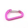 No. 4 Hebillas de Resorte de Aleación de Aluminio en Forma de D, Hebilla de Alambre de Acero de Colores, Hebilla de Escalada, Gancho para Equipo, Llavero, Aleación de Aluminio para Botella de Agua