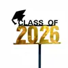 Nuevos Adornos Acrílicos para Pastel Temporada de Graduación 2026 Decoraciones para Pastel de Celebración de Graduación Artículos para Fiesta Directo del Fabricante
