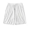 Shorts de Verão Soltos, Confortáveis, Respiráveis, Sensação Fresca, Elásticos, Finos, Masculinos, Simples, Esportivos, Seda de Gelo, Cor Sólida