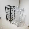 Carro caliente para teñir de barbería, estante para estilista de cabello, carro de bar, herramientas de peluquería, carrito de belleza, ventas directas de salón de belleza