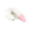 Plug Anal de Metal Desmontable Cola de Zorro Colorblock Suministros Sexuales SM Plug Anal Trasero Cola para Cabello para Mujeres