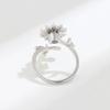Anillo giratorio para dedos de Amazon Europa y Estados Unidos, explosiones transfronterizas, anillo antiestrés de descompresión, microincrustado de circonita para mujer