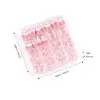 Set de 160 piezas de pegatinas para uñas de los pies, un producto popular transfronterizo, con pegatinas para uñas de los pies de color nude, bordes blancos estilo francés y puntas cuadradas cortas