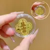 Pegatina para Teléfono Móvil de Oro Puro 999 20mg Gato de la Suerte, Caquis Buenos Vienen de Todas Partes, Más Dinero Viene Cada Mes, Regalos para el Festival de Medio Otoño y el Día Nacional