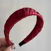 Diadema Plisada Sencilla, Versátil para Salir, Diadema Envuelta, Fresco Accesorio para el Cabello de Moda Retro, Elegante Pasador