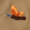Conjunto de Bebé Pato de Dibujos Animados Bordado Algodón Body de Manga Larga Pantalones Largos Gorro Conjunto de Tres Piezas Conjunto Transfronterizo para Recién Nacido