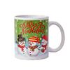 Caneca de Cerâmica Ano Novo Natal Festival Presente Caneca de Café 11oz Exportação para mapa logo personalizado caneca de comércio exterior