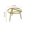 Suporte de Pé de Mesa Redondo de Ferro e Metal para Varanda Mesa de Chá Pé de Sofá Combinação de Placa de Rocha Mesa de Café Mesa Lateral Suporte de Pé