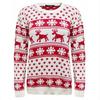 Outono e Inverno Aliexpress Amazon Tricô para Mulheres Europeu e Americano Natal Gola Redonda Veado Floco de Neve Jacquard Pulôver Tricô