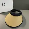 Visera Solar Estilo Diadema para Mujer, Sombrero Solar de Concha Vinílica Anti-UV, Sombrero Solar de Copa Vacía para Exteriores con Ala Ancha que Cubre el Rostro