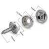 Lona 15mm Tornillo Hebilla Blanca Grande Bolsa de PP Suministro Transfronterizo para Fijación de Cuna de Bebé Hebilla de Presión para Tienda Accesorios Herramientas
