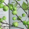 Manzana de simulación baya pequeña sala de estar hotel decoración accesorios Fruta de la paz fruta de la fortuna flor artificial planta verde venta al por mayor