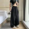 Pantalones de Verano Finos Rectos de Pierna Ancha Relajados de Seda Helada para Hombre Estilo Cleanfit Old Money en Color Albaricoque