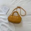 2026 Nova Bolsa Almofada Estilo Coreano Pequena Bolsa Quadrada Bolsa com Textura Trançada Textura Elegante Cor Sólida Bolsa Retro de Ombro Transversal