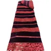 Conjunto de vestido feminino de veludo listrado bordado para outono e inverno em estoque fabricante de tecido de renda atacado Veludo