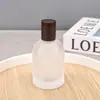 F086T-En Stock Botella para Decantar Perfume 100ml Vidrio de Laboratorio Esmerilado Botella de Spray para Perfume Madera de Nogal Haya