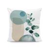 Funda de Almohada Geométrica Abstracta Hoja Dorada Temu Transfronteriza Cojín Bohemio para Oficina Cojín Estampado para Sofá