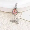 Collar con Colgante de Tulipán Transfronterizo Más Vendido, Pulsera, Accesorios para Mujer, Diseño de Nicho, Dulce Cadena de Clavícula de Cobre Personalizada, Accesorios