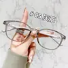 18022 Gafas de Hombre Modernas y Sencillas, Montura Pequeña Negra, Se Pueden Personalizar con Lentes Graduados, Montura Recomendada Tr90
