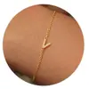 Pulsera de Letras Nueva Transfronteriza de Amazon, Moderna, Fina y Elegante, Joyería de Mano Versátil para Mujeres, Uso Diario y Fiestas