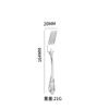 Juego de Cuchillo, Tenedor y Cuchara de Acero Inoxidable 410 Transfronterizo, Cuchillo para Bistec Grueso de Lujo, Vajilla Occidental Estilo Palacio Dorado en Relieve