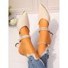 Zapatos de Tacón Alto Estilo Coreano para Exterior, Sandalias de Medio Tacón con Puntera Recta, Estilo Caliente Primavera y Otoño 2025, Sandalias Dos-en-Uno para Mujer